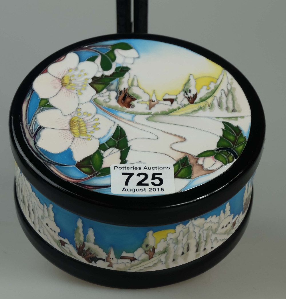 Moorcroft Christmas Dawn Lidded Box ,