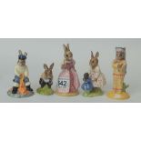 A collection of Royal Doulton Bunnykins to include Cinderella DB231 (with cert),