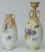 Doulton Burslem two handled vase decorat