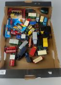 A collection of various toy cars to incl