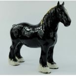 Beswick Black Shire Horse 818,