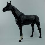 Beswick black large Racehorse 1564