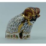 Royal Crown Derby paperweight Derby Ram, limited edition for Visitors centre ,