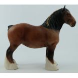 Beswick brown Satin Matte Shire Horse 818
