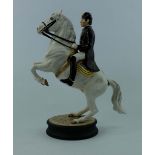 Beswick Rider on white Lipizzaner horse 2467A (first version with round base)