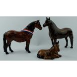 Beswick Dartmoor Pony Family comprising Another Bunch,