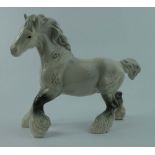 Beswick Grey cantering Shire Horse 975