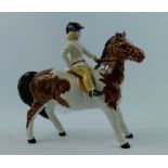 Beswick Girl on Skewbald horse 1499 ,