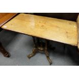 Victorian walnut inlaid side table