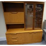 Large Teak bookcase/ cabinet "Stateroom" by Stonehill Furniture Co