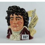 Royal Doulton Large Sized Great Composers Character Jug Beethoven D7021