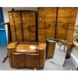 Art Deco Walnut veneer bedroom suite