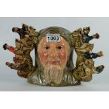 Royal Doulton Large Sized Two Handled Character Jug Geoffrey Chaucer D7029 Ltd Edt with certificate