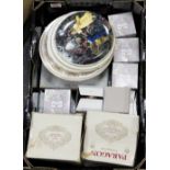 A collection of mixed items to include Coalport miniature figures, Coalport seriesware plates,