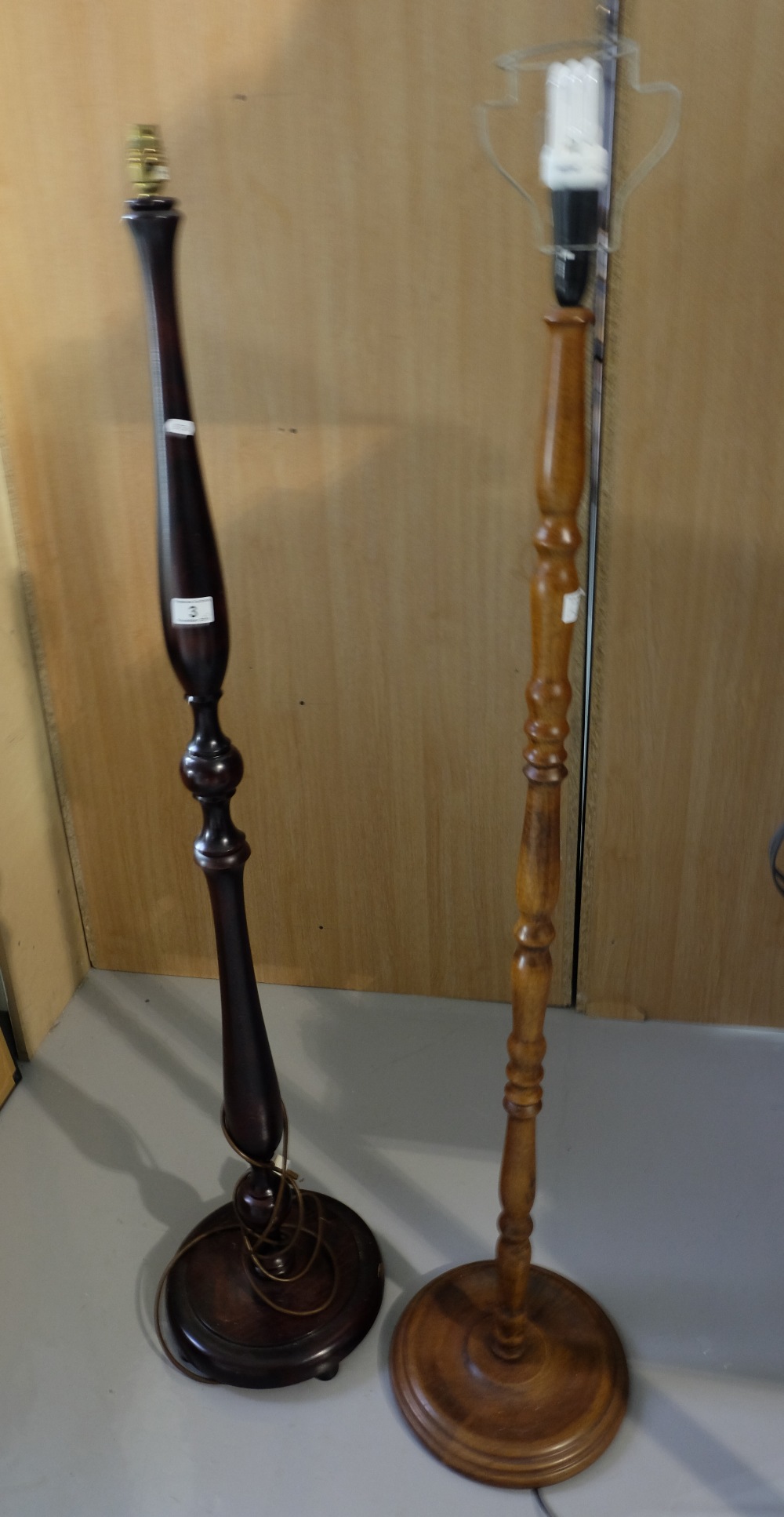 Two Reproduction standard lamps