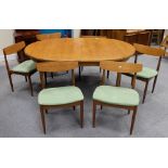 Early G Plan Teak extending table and matching set of 6 chairs (7)