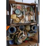 A large collection of Irish wade items including jugs, ashtrays,