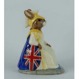 Royal Doulton Bunnykins Britannia DB219 limited edition for UKI ceramics (boxed with cert)