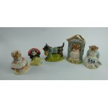 A collection of Royal Albert Beatrix Potter figures to include John Joiner, Mother Ladybird,