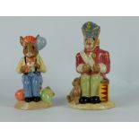 Royal Doulton Bunnykins Toby jugs Partytime D7160 and Toy Soldier ,