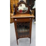 Edwardian Inlaid music cabinet in Sheraton revived style