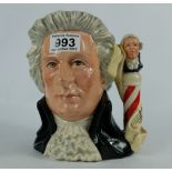 Royal Doulton Large Sized Great Composers Character Jug Mozart D7031