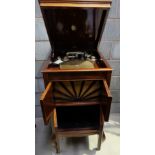 Kesselphone Mahogony floor standing gramophone