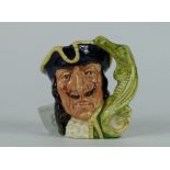 Royal Doulton miniature character jug Captain Hook