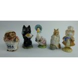 A collection of Beswick Beatrix Potter figures to include Mrs Tiggywinkle, Duchess,