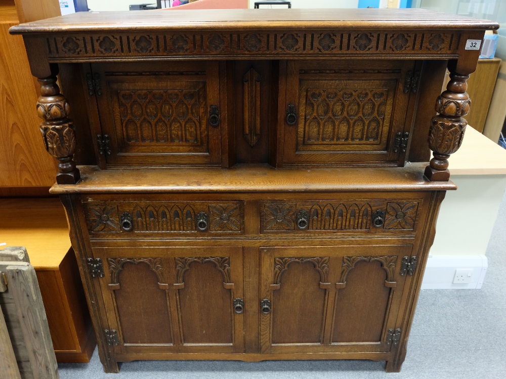 Oak Reproduction Court cupboard