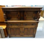 Oak Reproduction Court cupboard