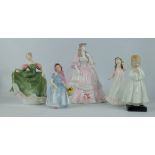 Royal Doulton figures Michele HN2234, Bedtime HN1978, Wendy HN2109,