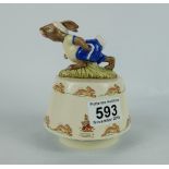 Royal Doulton musical figure Jogging Bunnykins playing King of the Road