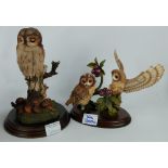 Country Artist Tawney Owl with Mice and Tawney Owl pair with wild cherries (2)