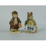 Beswick Beatrix Potter figure Samuel Whiskers BP1 (restored) and John Beswick Johnny Townmouse (2)