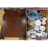 A collection of pottery to include Wedgwood jasperware, Miniature jasper ware roundel's,