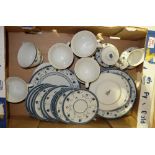 A collection of Royal Doulton Cambridge dinnerware to include dinner plates, side plates, cups,