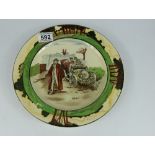 Royal Doulton Motoring series ware plate Deaf D2406,