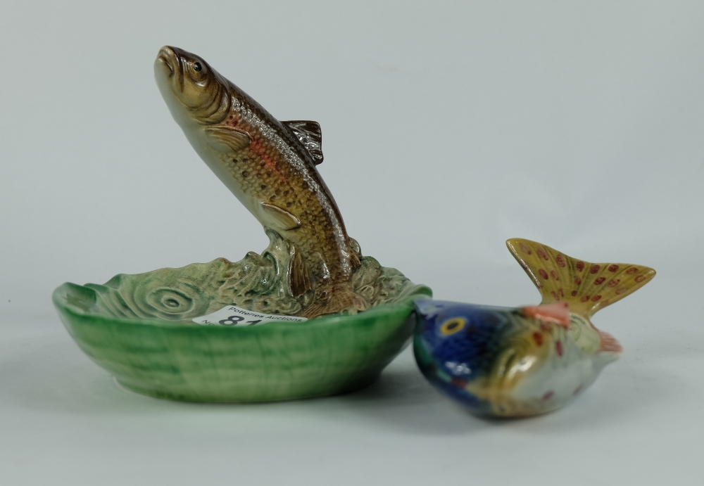 Beswick model of Fish ashtray 1304 and Trout Dish  (2) - Image 2 of 2