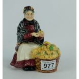 Royal Doulton Figurine Primroses HN1617, (tiny chips to petals) Condition Report: Minute loss to