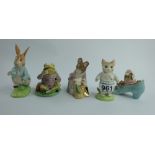 A collection of Beswick Beatrix Potter figures to include Peter Rabbit,