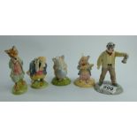 A collection of Beswick Beatrix Potter figures to include Foxy Whiskered Gentleman,