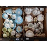 A collection of pottery including Royal Albert Old English rose, Wedgwood,