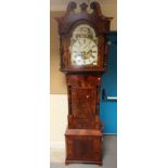 Mid Victorian Mahogany 8 day Moondial long case clock (restored)