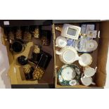 A collection of mixed items to include Wedgwood fold Florentine teapot, Saddler teapot,