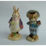 A collection of Beatrix Potter figures to include Border fine arts classics Old Mr Benjamin Bunny