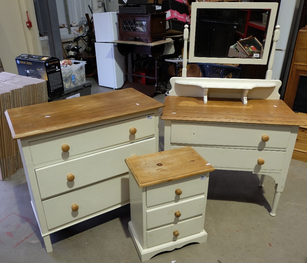 Painted chest of drawers,