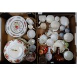 A collection of mixed items to include commemorative mugs, Spode Italian coffee cans, Spode vases,