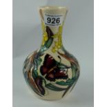 Moorcroft Camberwell Beauty vase height 18cm