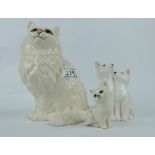 Beswick Large Seated white Persian Cat 1867,